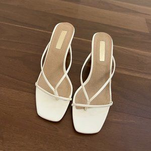 Billini White Strappy Heels